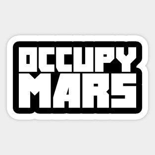 Space Travel Mission To The Planet Mars Sticker